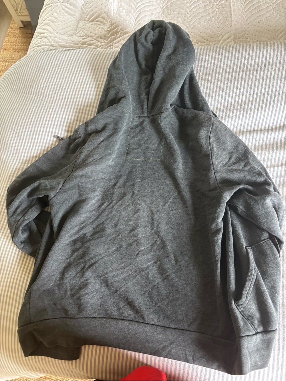 Aviator Nation Black Zip Hoodie with Sunset Stripe perfect condition - Picture 3 of 3